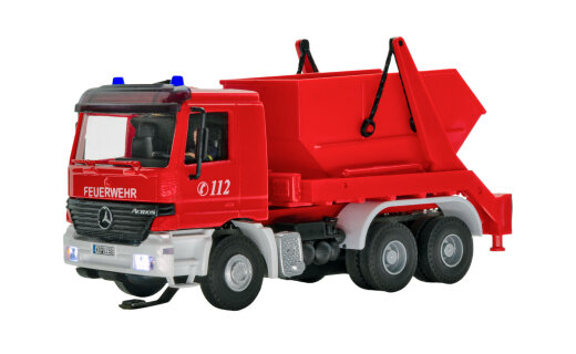 Viessmann 8053 - H0 Feuerwehr MB ACTROS 3-achs Absetzkipper mitRundumleuchten, Basis, Funktionsmodell