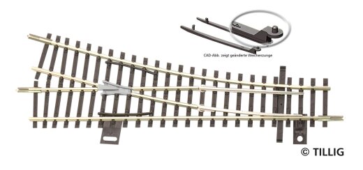 Tillig 83328 - TT EW1 rechts 15&deg; -