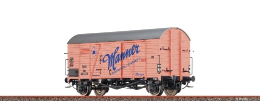 Brawa 50903 - H0 Gedeckter G&uuml;terwagen Gms &quot;Manner&quot; &Ouml;BB III