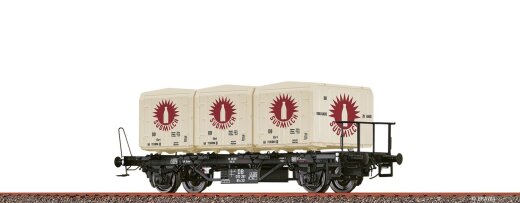 Brawa 50917 - H0 Beh&auml;ltertragwagen BTs30 &quot;S&uuml;dmilch&quot; DB III