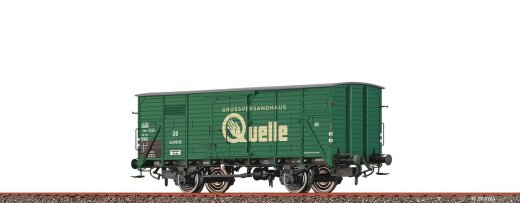 Brawa 50955 - H0 Gedeckter G&uuml;terwagen G10 &quot;Quelle&quot; DB III