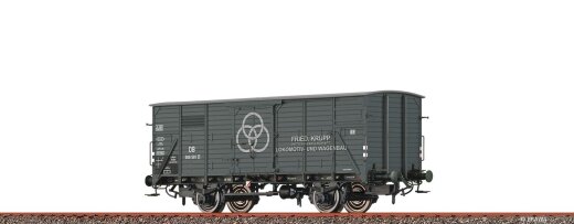 Brawa 50957 - H0 Gedeckter G&uuml;terwagen G10 &quot;Krupp Stahl&quot; DB III