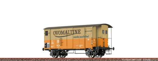 Brawa 50973 - H0 Gedeckter G&uuml;terwagen K2 &quot;Ovomaltine&quot; SBB II