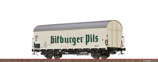 Brawa 50984 - H0 Gedeckter G&uuml;terwagen Tnfhs 38 &quot;Bitburger&quot; DB III