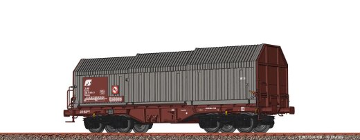 Brawa 51011 - H0 Teleskophaubenwagen Shimmns FS V