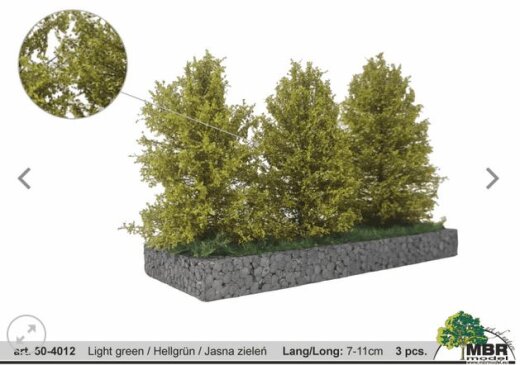 MBRmodel 50-4012 -Gro&szlig;e B&uuml;sche 3 St&uuml;ck hellgr&uuml;n