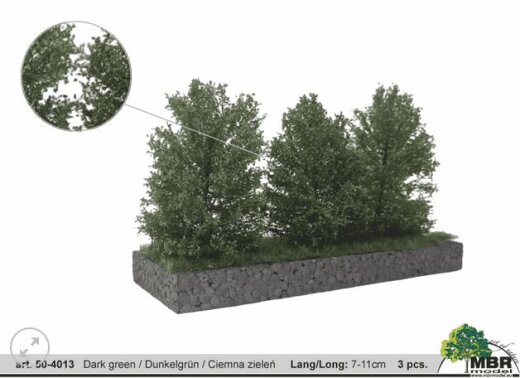 MBRmodel 50-4013 -Gro&szlig;e B&uuml;sche 3 St&uuml;ck dunkelgr&uuml;n