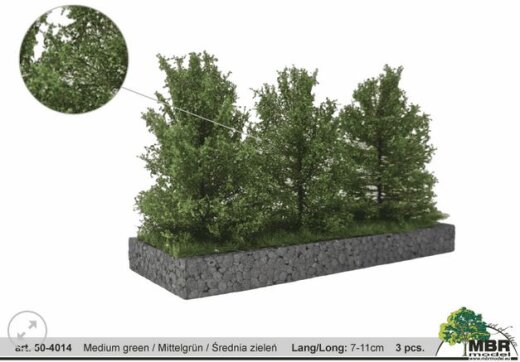 MBRmodel 50-4014 -Gro&szlig;e B&uuml;sche 3 St&uuml;ck mittelgr&uuml;n