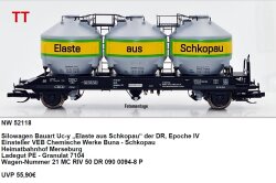 NPE NW 52118 - TT Silow. Uc-y Elaste aus Schkopau - VEB Buna