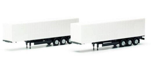 Herpa 085748 - Teileservice 40ft Container-Auflieger Spur TT (2 St&uuml;ck)