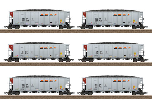 Trix T24911 - H0 US Hopper Car-Set BNSF