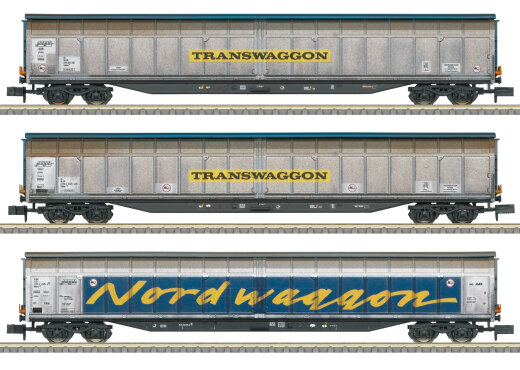 Minitrix T18297 - N Gro&szlig;raum-Schiebew.-Set MHI