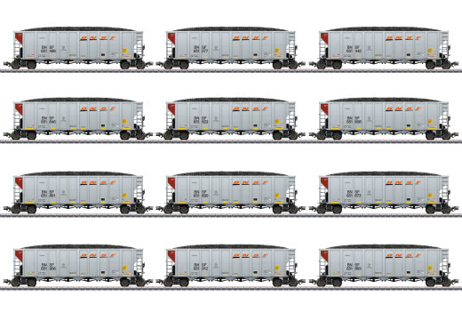 M&auml;rklin 45666 - H0 US Hopper Car-Set BNSF