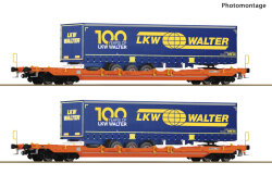 Roco 6600064 - 2-tlg. Set: Taschenwagen T5 Wascosa Ep.6