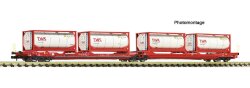 FLEISCHMANN 6660054 - N Doppeltaschen-Gelenkwagen T3000e,...