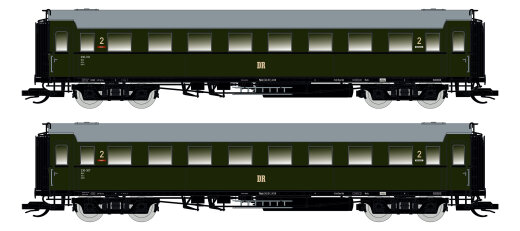 Saxonia 120181 - TT 2er Set Personenwagen C4&Uuml; Sa 07, DR Ep.III