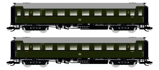 Saxonia 120185 - TT 2er Set Personenwagen C4&Uuml; Sa 07, DB Ep.III