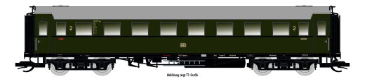 Saxonia 87188 - H0 Personenwagen C4&Uuml; Sa 07 m. Beleuchtung, DB Ep.III