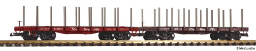 Piko 38797 -  G-Flachwg. 2er Set D&amp;RGW mit Rungen