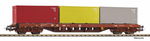 Piko 24539 - H0 Containertragwg.SNCB V, beladen mit 3 Containern