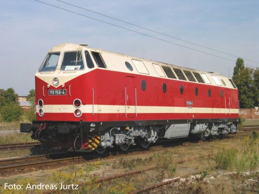 Piko 47351 -  TT-Diesellok BR 119 Museum DB AG, Spitzenlicht unten VI + DSS PluX16