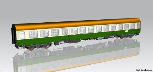 Piko 28005 - H0 Halberst&auml;dter Mitteleinstiegswg. beige-gr&uuml;n 2. Kl. br. Dach DR IV, andere Nr.