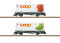 LGB L45887- Containerwagen Set COOP RhB