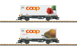 LGB L45889- Containerwagen Set COOP RhB