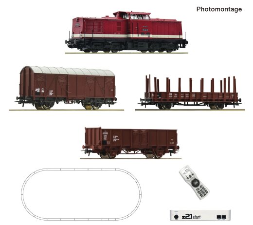 Roco 5110009 - H0 z21 start Digitalset: Diesellokomotive BR 110 mit G&uuml;terzug, DR Ep. 4 Digital