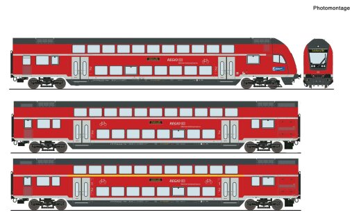 Roco 6220144 - H0 3-tlg. Set: Doppelstockwagen, DB AG Ep. 6 AC