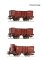 Roco 6600088 - H0 3-tlg. Set: Offene G&uuml;terwagen, FS Ep. 2,3