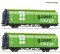 Roco 6600114 - H0 2-tlg. Set: Schiebewandwagen, Green Cargo Ep. 6