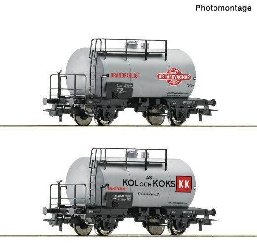 Roco 6600193 - H0 2-tlg. Set: Kesselwagen, SJ Ep. 4