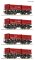 Roco 6600202 - H0 4-tlg. Set: Muldenkippwagen, DB AG Ep. 6