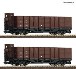 Roco 6640004 - H0 2-tlg. Set: Offene G&uuml;terwagen,...