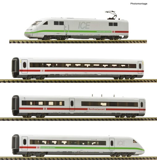 FLEISCHMANN 7770003 - N 4-tlg. Set: Elektrotriebzug ICE 2 (BR 402), DB AG Ep. 6 Digital Sound