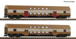 FLEISCHMANN 6260075 - N 2-tlg. Set 2: Doppelstockwagen,...