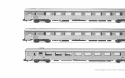 Arnold HN4498 - N SNCF, 3-tlg. Set klimatisierter...