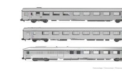 Arnold HN4501 - N SNCF, 3-tlg. Set TEE-Wagen...