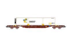 Electrotren HE6080 - H0 RENFE, 4-achs. Containerwagen...