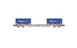 Jouef HJ6303 - H0 SNCF, 4-achs. 60 Containerwagen...