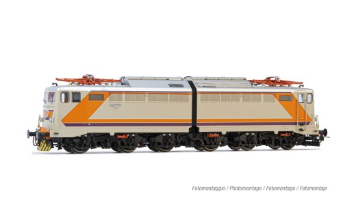 Rivarossi HR2980 - H0 FS, 6-achs. Elektrolokomotive E.646 &bdquo;Navetta&ldquo;, MDVC-Lackierung, silbernes Dach, Triplex-Fenster, Seitenklappen, Ep. V