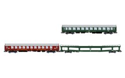 Rivarossi HR4418 - H0 DR, 3-tlg. Set des Autoreisezug...