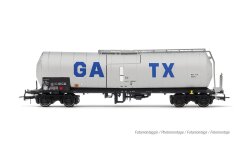 Rivarossi HR6667 - H0 GATX, 2-tlg. Set isolierter 4-achs. Kesselwagen, silberne Farbgebung mit gro&szlig;em GATX-Logo, Ep. VI