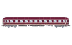 Rivarossi HR4417 - H0 Euro-Express, 3-tlg. Set Liegewagen, bestehend aus 1 x Bcm243, 1 x Bcm246 und 1 x Bvcmz, in violetter Farbgebung, Ep. V-VI