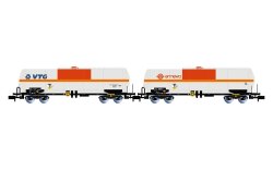 Arnold HN6634 - N SNCF, 2-tlg. Set Chlor-Kesselwagen...