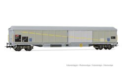 Rivarossi HR6650 - H0 SBB, 2-tlg. Set 4-achs. Schiebewandwagen der Bauart Habils in Flickenfarbgebung, Ep. V