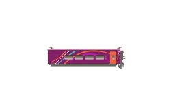 Electrotren HE3002 - H0 RENFE, 3-tlg. Erg&auml;nzungsset des Hochgeschwindigkeitszugs &bdquo;AVLO&ldquo;, Nr. 2/3, violette Farbgebung, Ep. VI