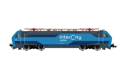 Rivarossi HR2982S - H0 FS, Elektrolokomotive E.402B in neuer blauer Lackierung &bdquo;Intercity Notte&ldquo;, Ep. VI, mit Sounddecoder