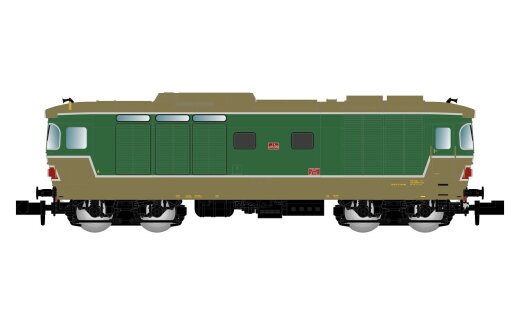 Arnold HN2654S - N FS, Diesellokomotive der Reihe D.445, 1. Bauserie, gr&uuml;n-braune Farbgebung mit runden Fenstern, Ep. IV-V, mit Sounddecoder